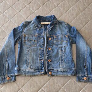 Jeanstar Denim Jacket Blue Embroidered Pockets, Women's Small